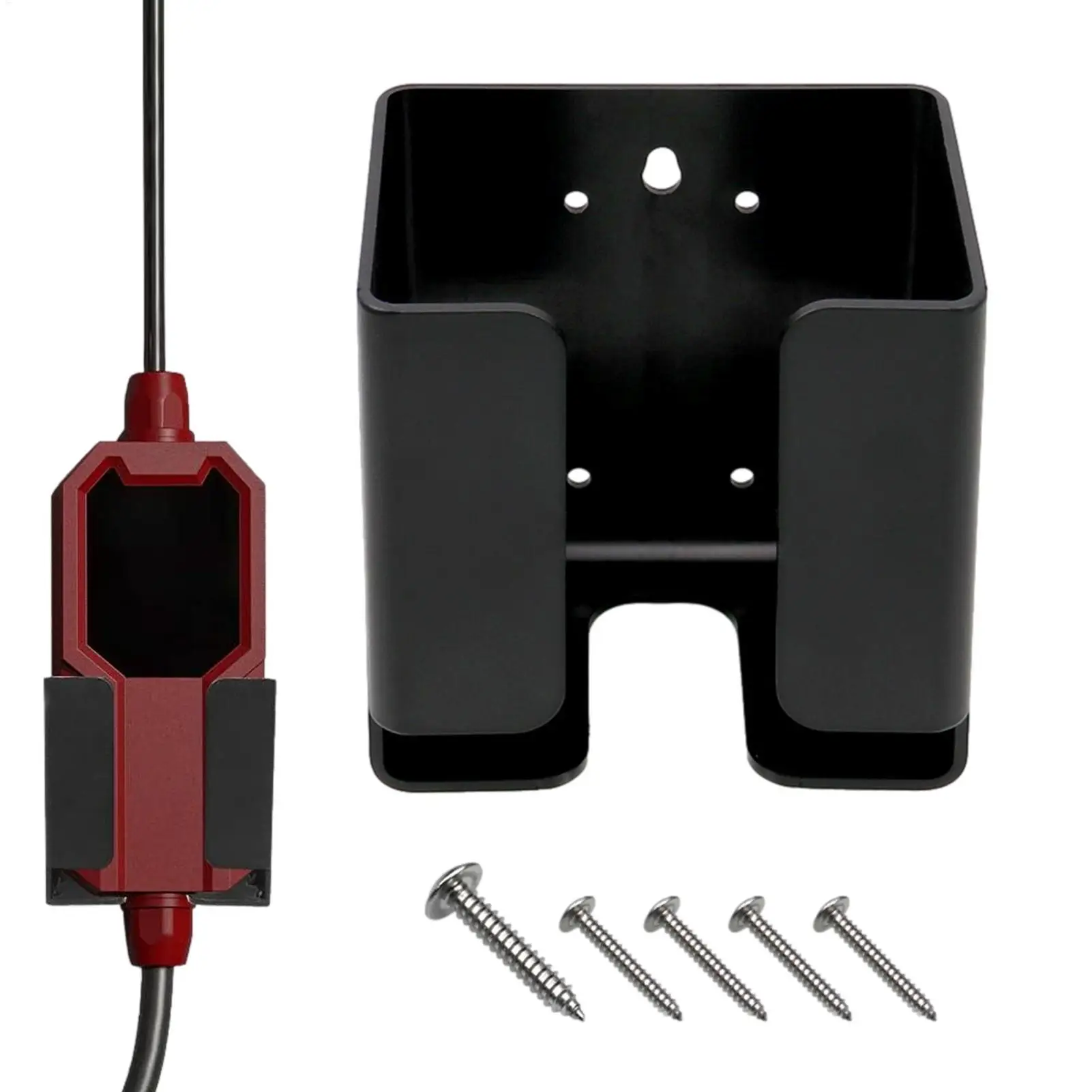 EV Charger Holder Stand Rack Wall Mounted Electric Vehicle Charging Box Holder Bracket Stand with Cable Management for J1772