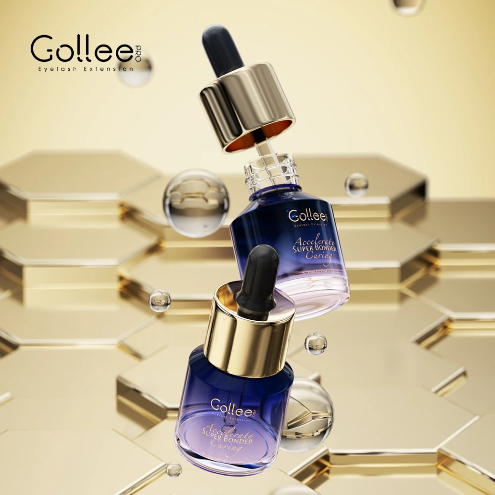 Gollee Wholesale 10PCS Super Bonder Lash Longer Lasting 15ml Oilproof For Eyelash Extension Bonder Eyelash Glue Quick Dry Makeup