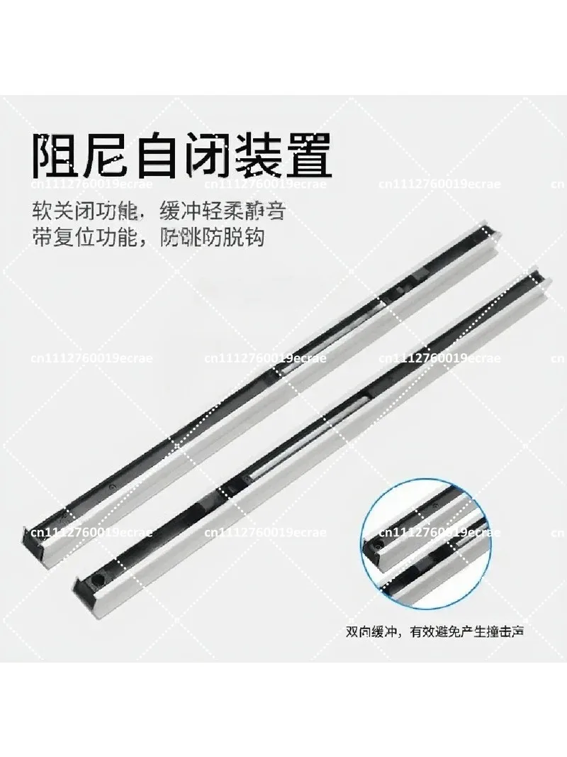 Heavy Duty Electric Trackless Sliding Door Kit Aluminum Alloy Hanging Door with Buffer Customizable Suspension Rail System
