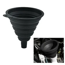 Auto Motor Trechter Universele Siliconen Vloeibaar Trechter Wasmachine Vloeistof Verversen Opvouwbare Auto Motor Olie Benzine Verversen Vullen