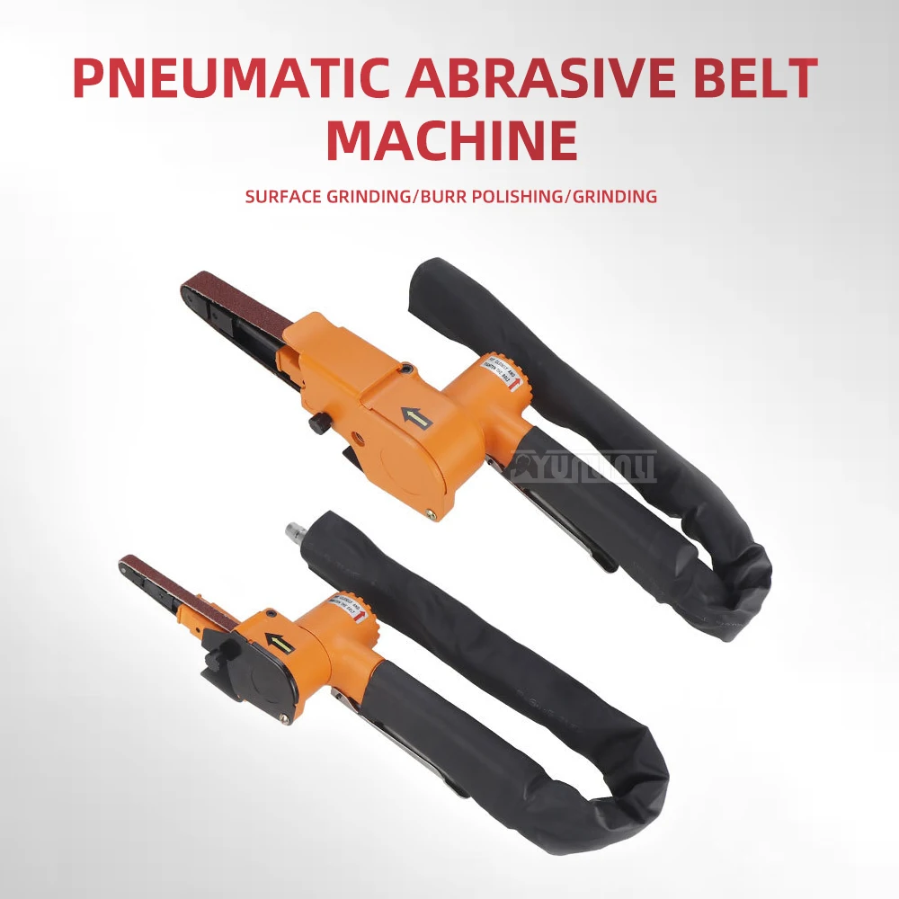 Polisher, High-Speed Belt Sander, and Grinder,Powerful Pneumatic Belt Sander with Sound-Dampening Handheld Belt Sander