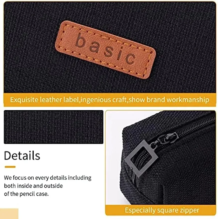 Холщовый карандаш, женская сумка для монет, косметичка, органайзер для офисных принадлежностей для девочек-подростков, школьные принадлежности