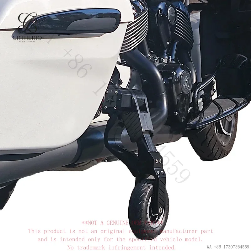 For Touring FLH Road Street Glide Indian Motorcycle Auxiliary Parking Bracket Stabilizer Training Wheels Landing Gear