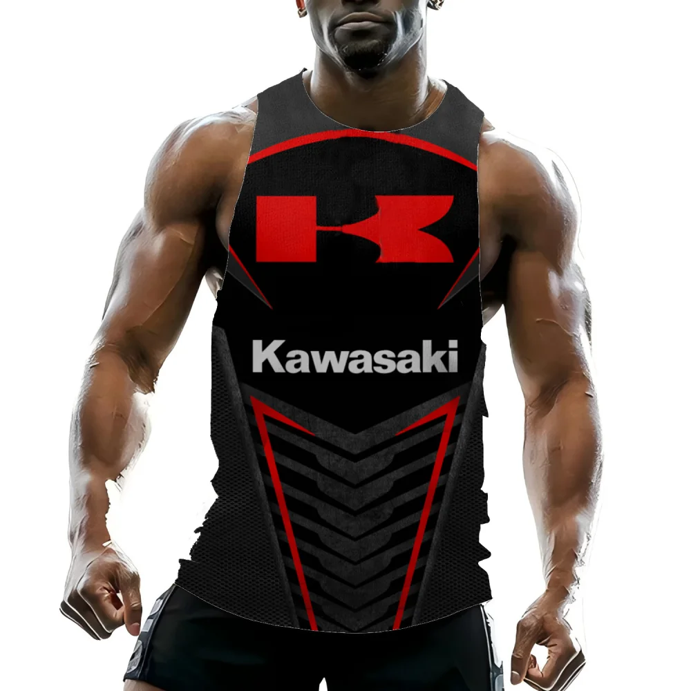 Gym Shirts Men Mens Tops Climbing Kawasaki Basketball Tank Top New & Tees Cross-country Men's Clothing Adventure Jerseys Street