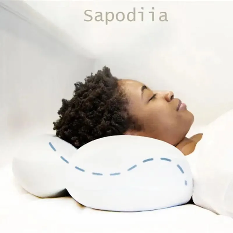 ZK20 Egg Shaped Cloud Pillow Soft Bed Pillow Nursing Pillow 3D Ergonomic Sleeping Memory Foam Egg Shaped Ergonomi