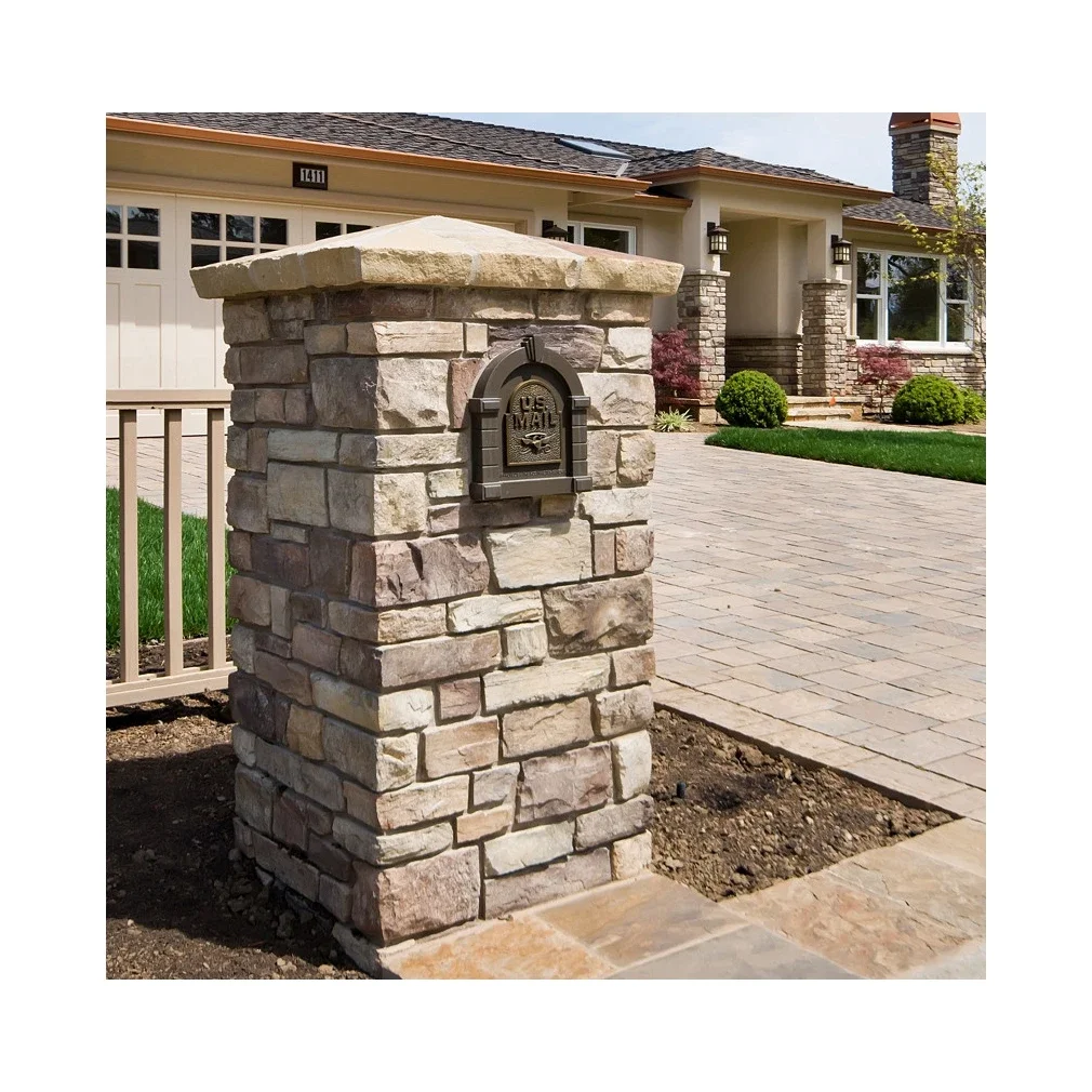 Stone Mailbox for Garden Decoration Mailbox Outdoor Natural Stone Mailboxes