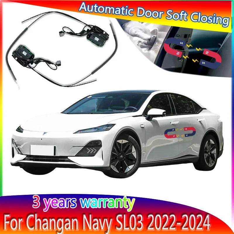 Car Smart Electric Suction Door Refitted Automatic Locks Soft Close Anti Pinch For Chang An Navy SL03 2022-2024 Car Accessories