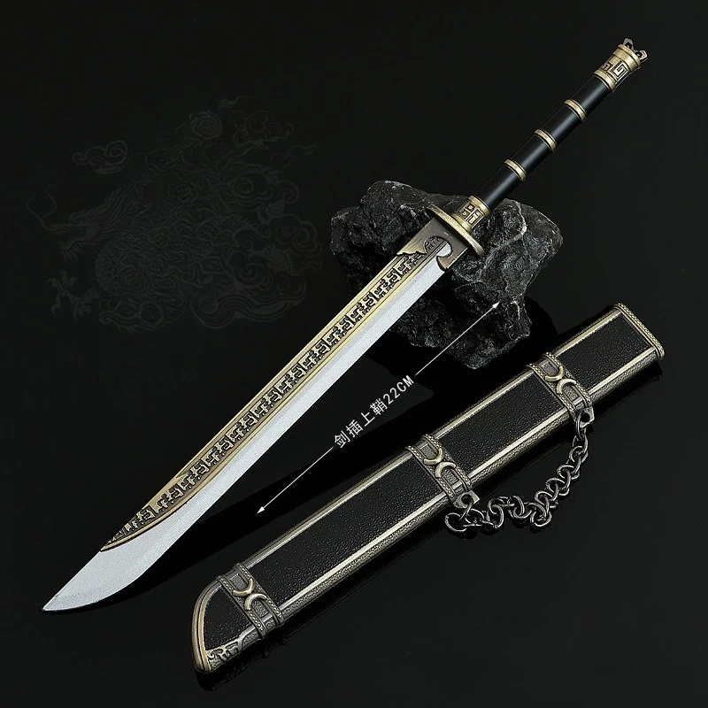 22 cm/8,66 pollici Novoland: Pearl Eclipse TV Periferiche Coltelli grandi Artigianato in metallo Modello giocattolo Arma Ornamenti Collezione Display da tavolo