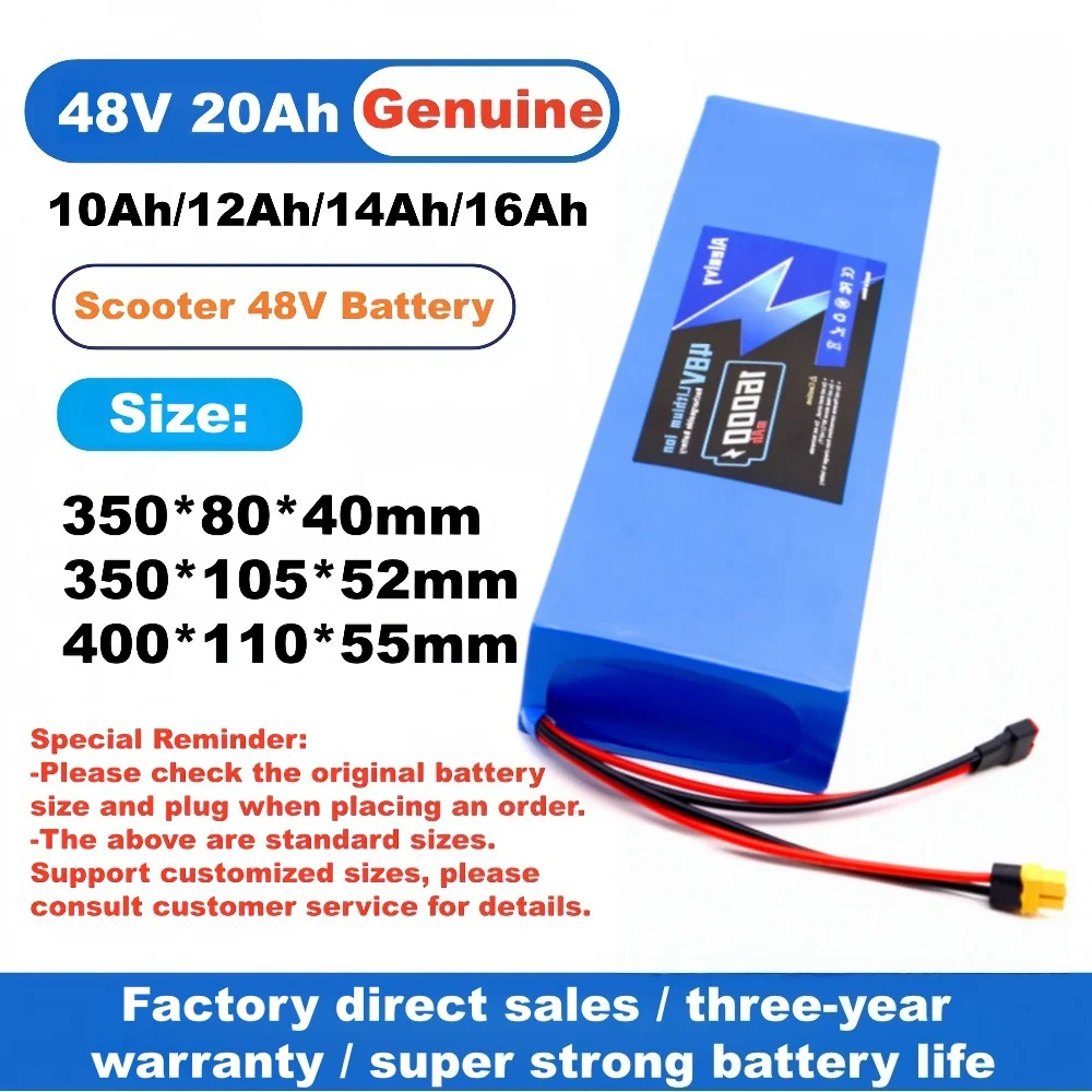Replacement Lithium Battery 48V 10Ah‑20Ah Rechargeable Spare Power Pack For Kugoo M4 M4Pro MaxSpeed Series Electric Scooter
