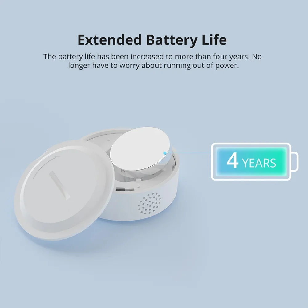 Датчик температуры и влажности SONOFF Zigbee, высокоточный монитор для умного дома через eWeLink, работает с Alexa Google