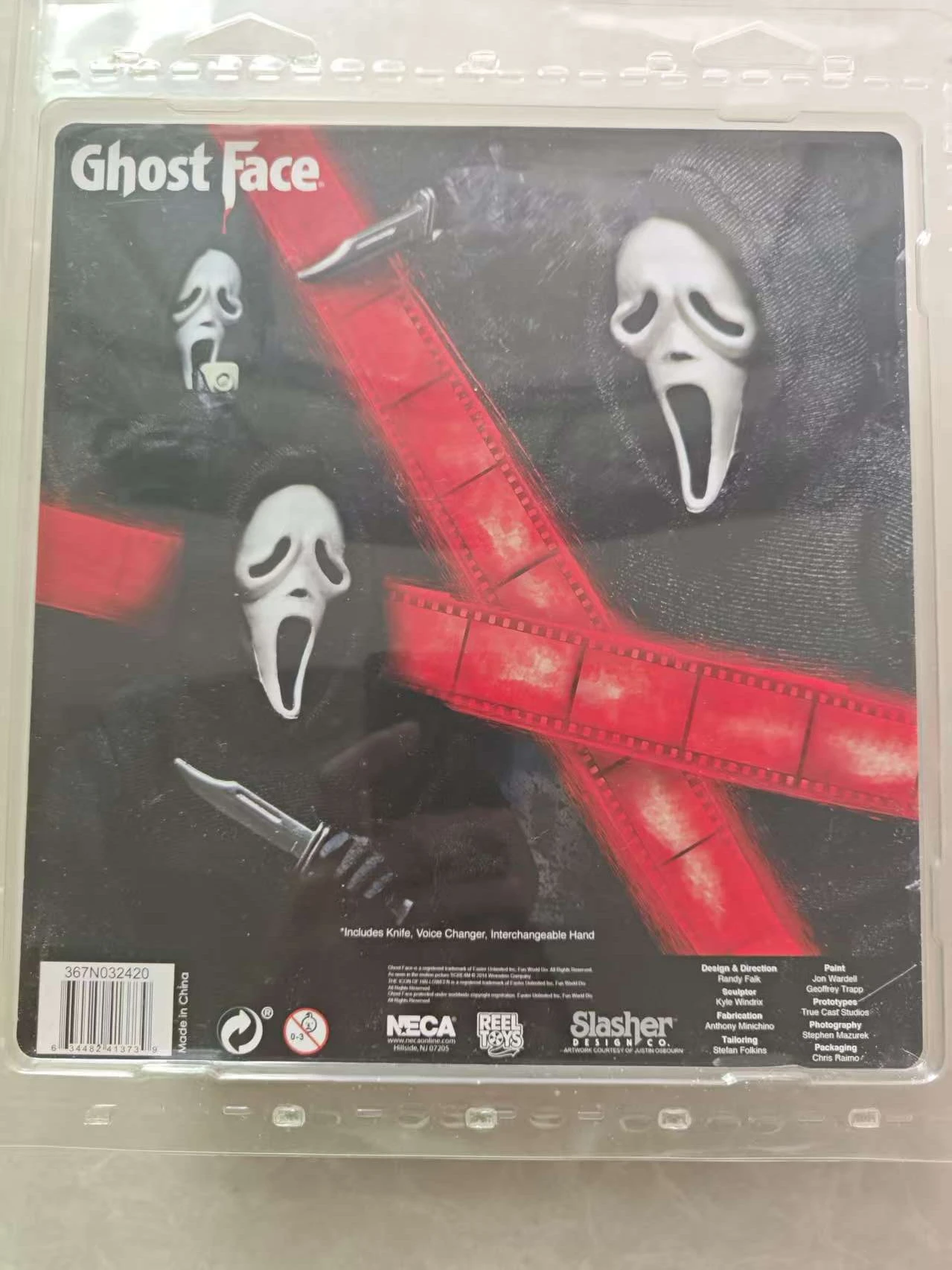 NECA Reel Toys Scream - Ghost Face Retro Cloth 8-calowa figurka akcji w rzadkim stylu. Oryginalna wersja, nie jest to replika.