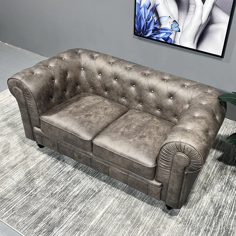 شقة صغيرة من القماش الأمريكي الفاخر من TTLight وأريكة الإفطار ذات صف مستقيم من الأثاث الحديث #2