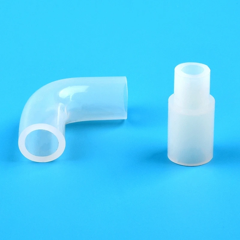 1-10PCS Silicone Flexible Joints Hose Connector Rubber Elbow Hard Tube Soft Fittings Elastic Right Angle Joints Hose Accessories