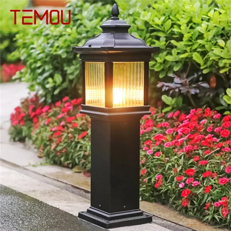 TEMOU Contemporary Outdoor Lawn Lamp LED Electric Waterproof Villa Garden Courtyard District Residential Quarters Lawn Lamp ﻿