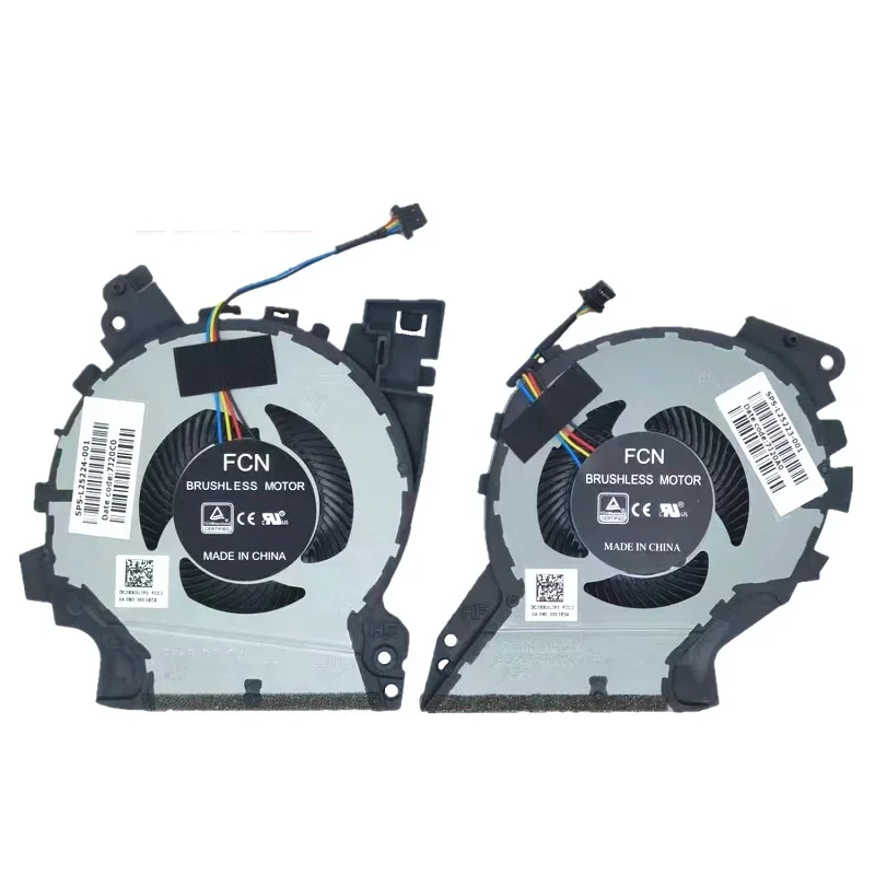 Оригинальный новый вентилятор для процессора и графического процессора HP ZHAN99 TPN-C134 I7-8750H, охлаждающий вентилятор L25223-001 L25224-001