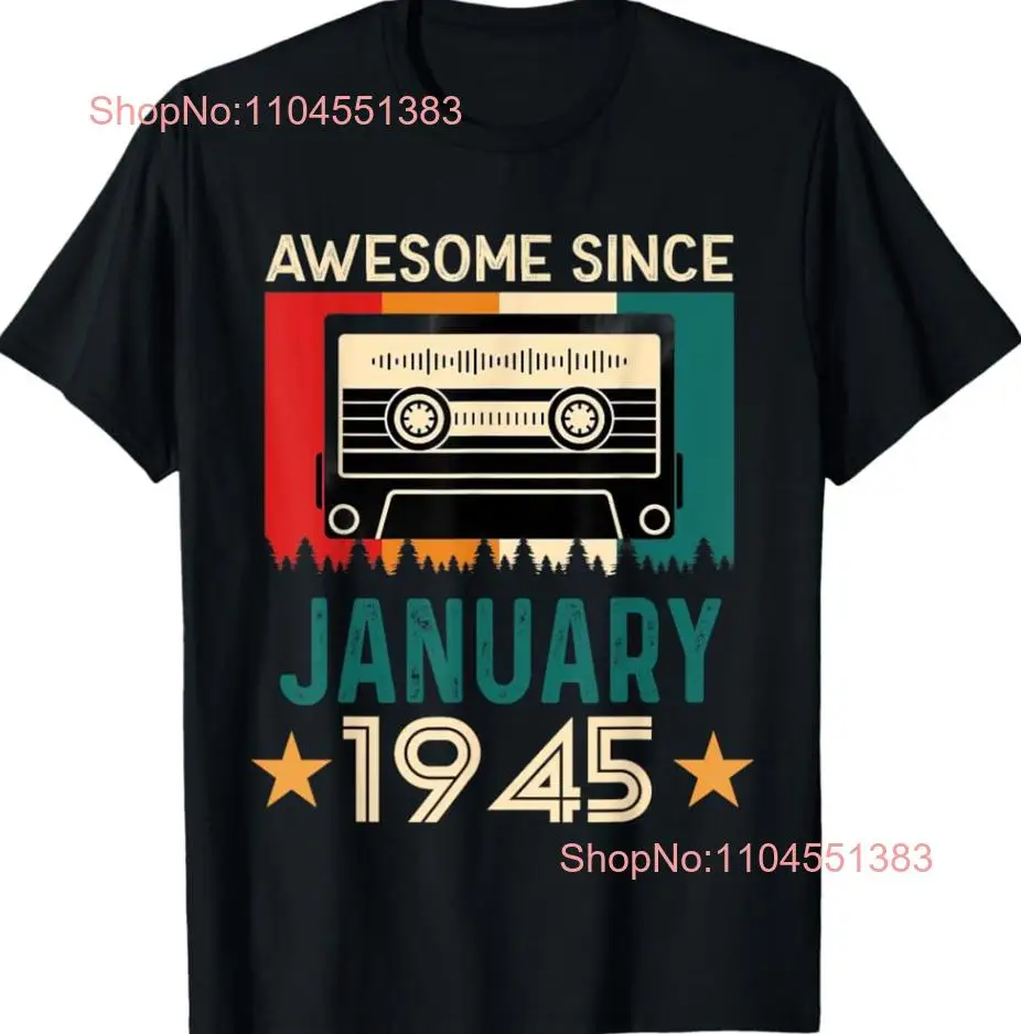 

Потрясающая винтажная футболка на день рождения с 1945 года января, размер S-5XL