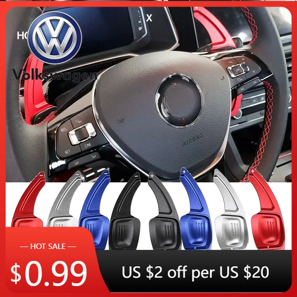 

2026 Hot VOLKSWAGEN Steering Wheel Shift Paddle Extension Gear Paddle For VW Golf 7/7.5 MK7 Golf 8 MK8 Polo MK6 Arteon Touareg