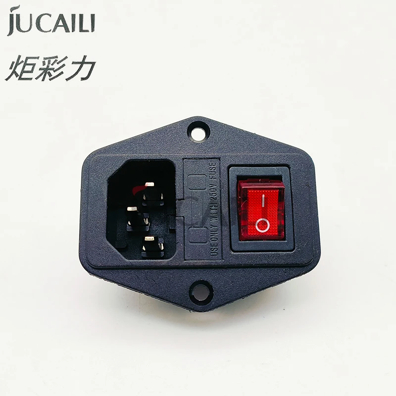 Jucaili printer 220V power Switch and socket for Allwin Sky color Human printer 220V main power button