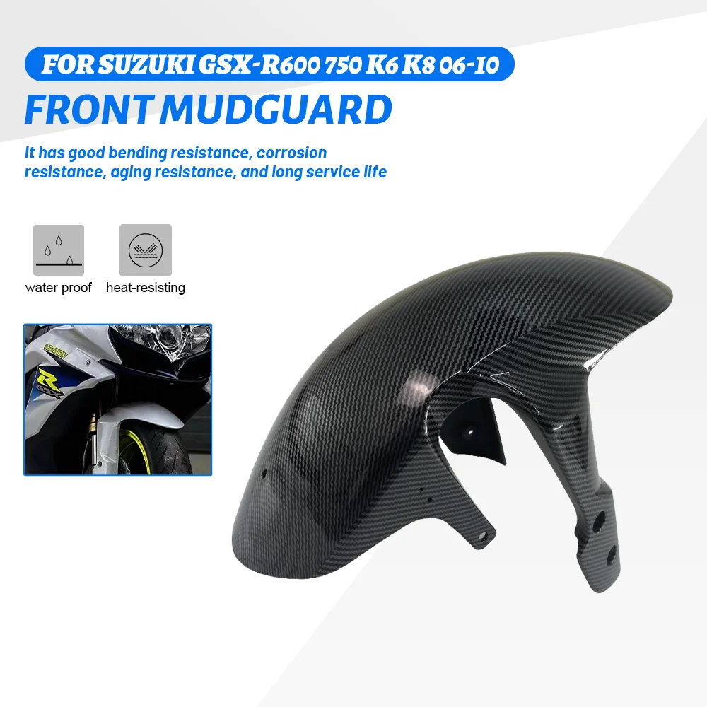 

For Suzuki GSXR 600 750 R K6 K8 2006 2007 2008 2009 2010 Motorcycle Fairing Front Wheel Hugger Fender Mudguard Mud Splash Guard