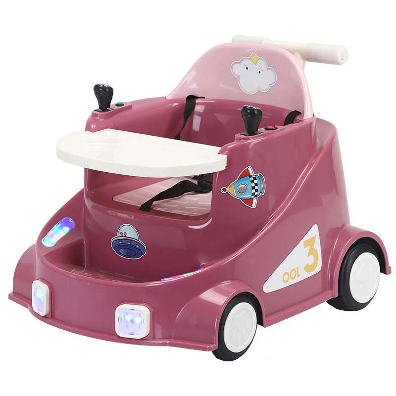 Children's Electric Four-wheel Baby Car Baby Trolley 1-3 Years Old Male and Female Children Charging Toy Car Baby Walker