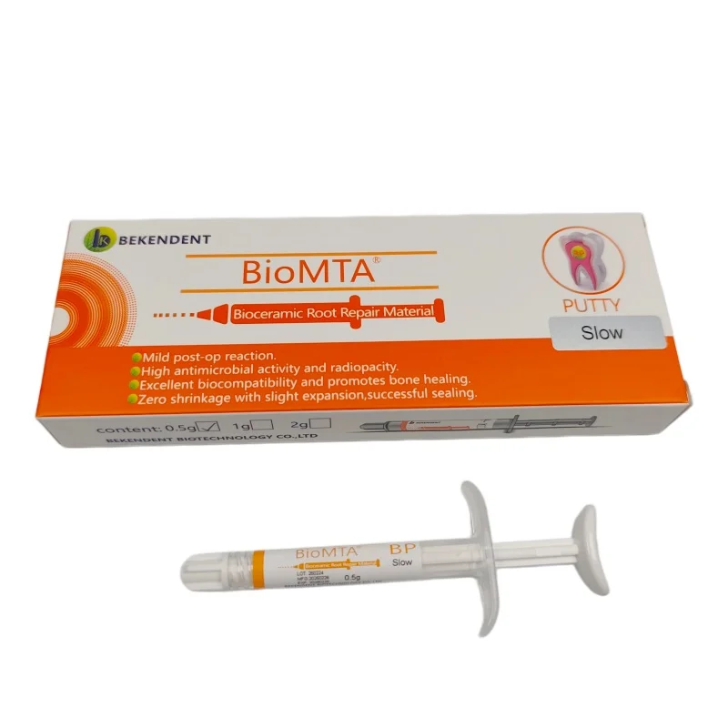 0.5g/Syringe Bioceramic BP Slow/Fast BioMTA Putty Premixed Bioceramic Root Canal Repair Material Dental Root Canal Materials