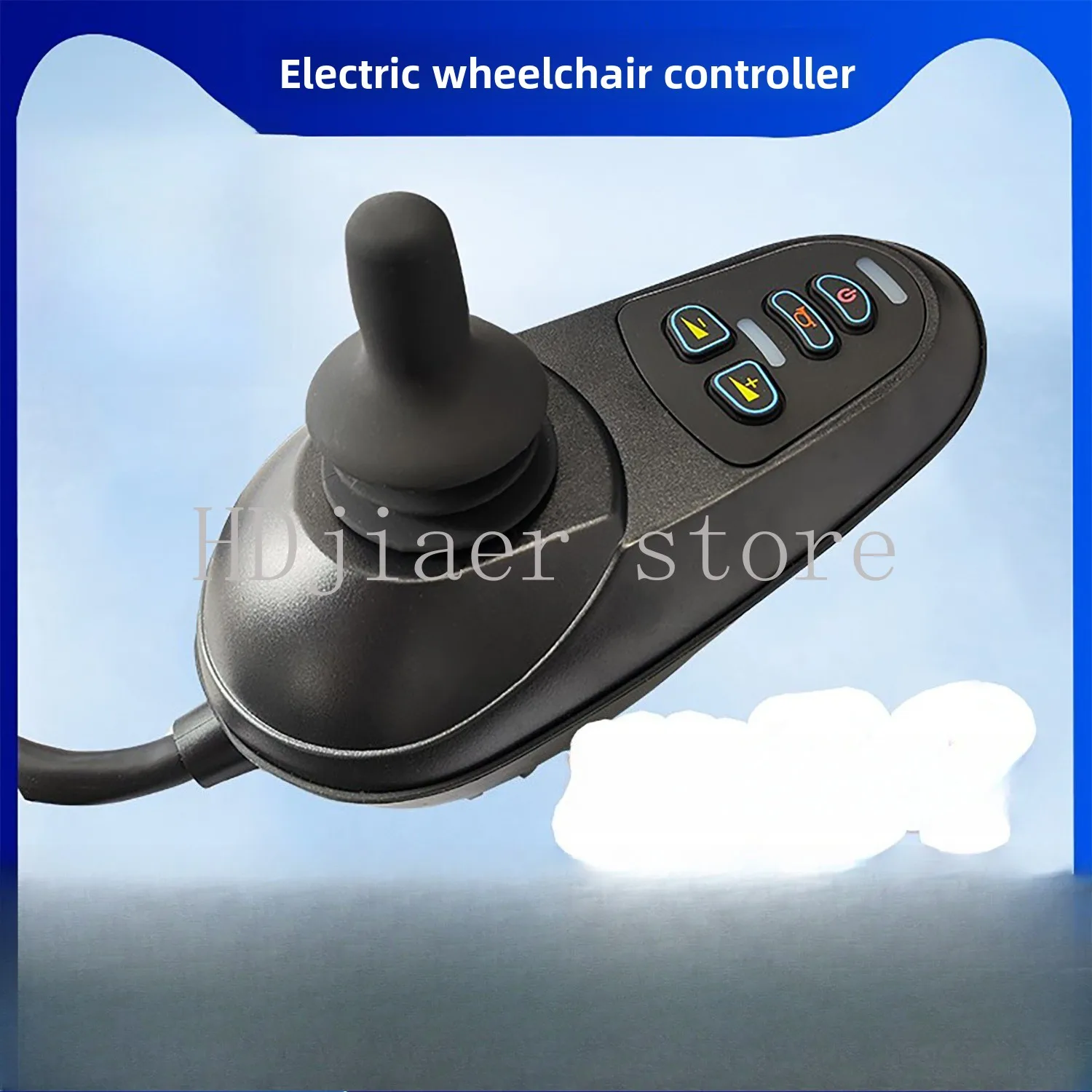 

A large collection of electric wheelchair remote control accessories, round handles specially designed for elderly people's