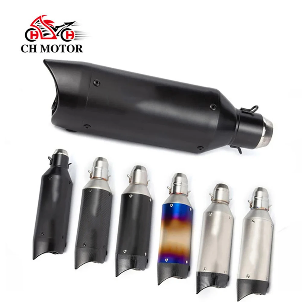 

51mm exhaust pipemotorcycle fake carbon fiber with DB Killer for ZX10R Z900 MT07 R3 R25 CBR5MT09 Z400 GSX750 yellow600