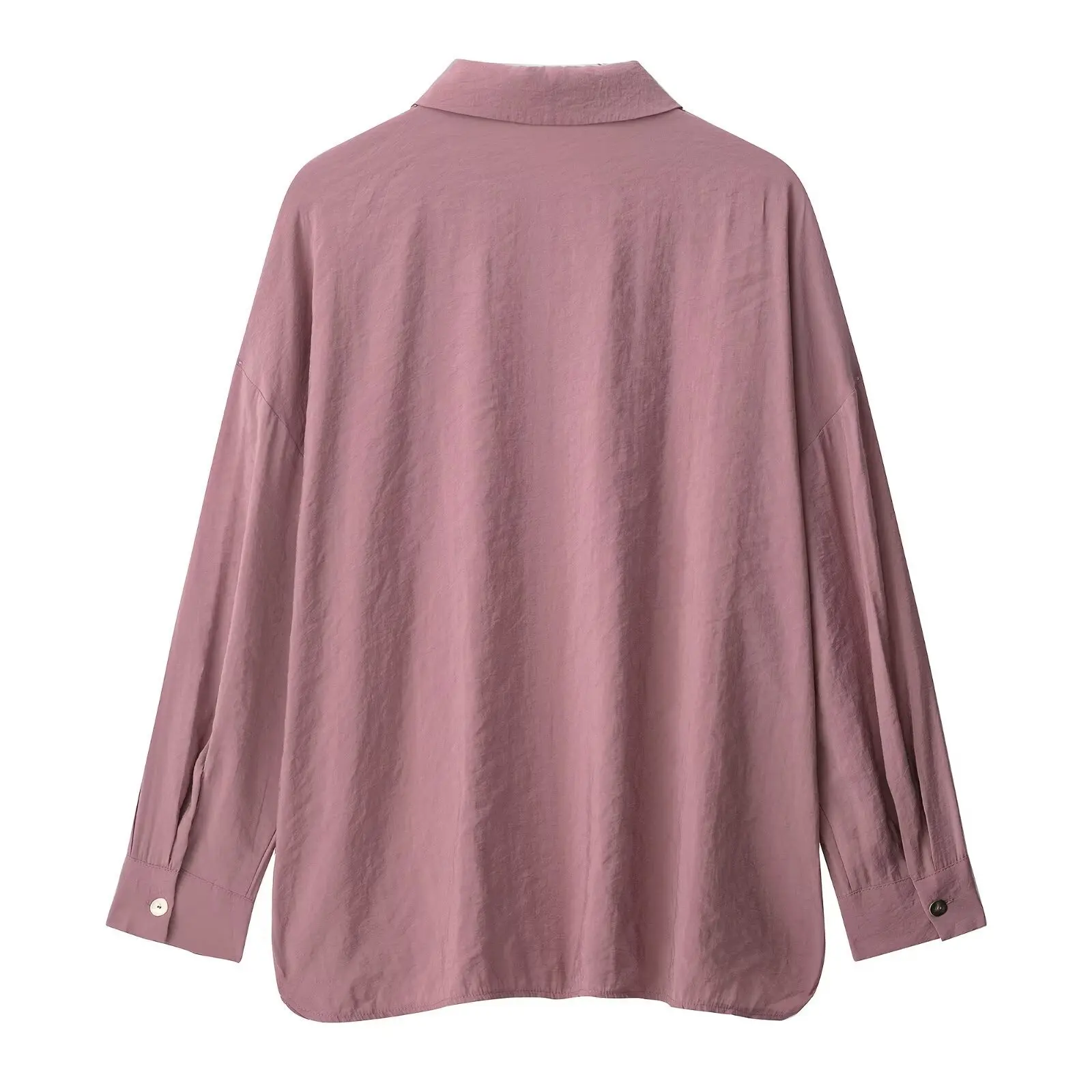 Camisa solta drapeada macia com cintura com cinto e calças compridas moda feminina estilo europeu conjunto 1165381 1165281