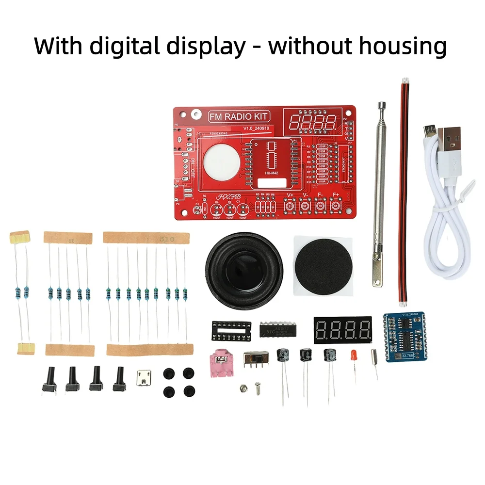 RDA5807 87-108MHz FM-radio DIY-radiosoldeerset Geschikt voor schoolonderwijs en doe-het-zelvers enz. - afbeelding 1