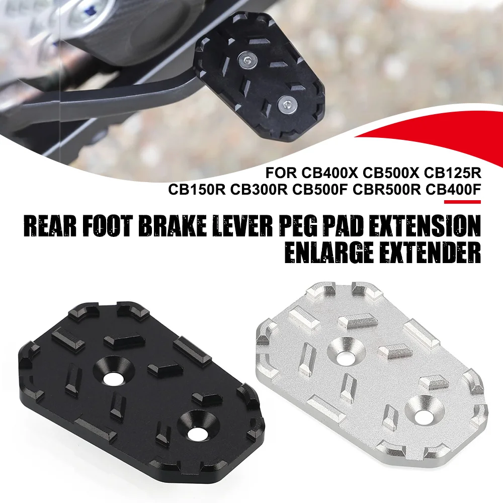 

For HONDA CB400X CB500X CB125R CB150R CB300R CB500F CBR500R CB400F Brake Lever Pedal Enlarger Extension Plate Pad Motorcycle