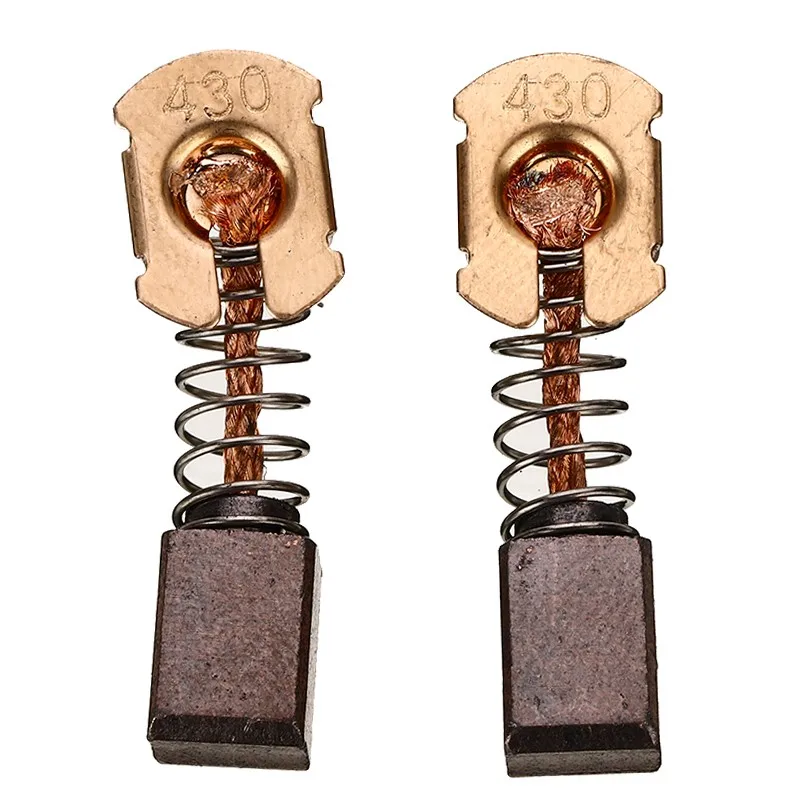 Power Carbon Brushes 2pcs Replacement Spring Angle Grinder Tools For & Quality Grinder Metal Parts Replacement