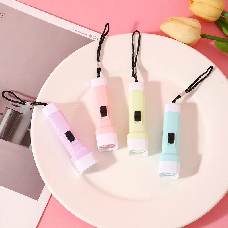 10-30 Pcs Cute Candy Color Glowing Flashlight Children Birthday Wedding Party Gift Halloween Christmas Gift Decoration Gift Pack