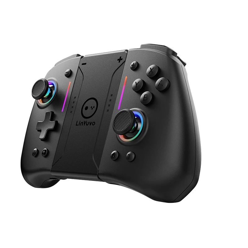 LinYuvo KS42 Joycon For Nintendo Switch With Hall Effect Joypad, Wireless Controller Six-axis /Macros/Turbo/RGB Light