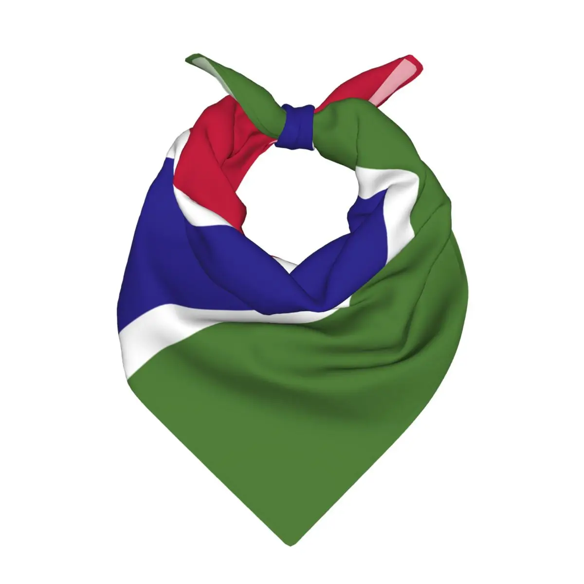 Gambia Flag Square Towel Multifunctional Neck Scarf Hair Bandana