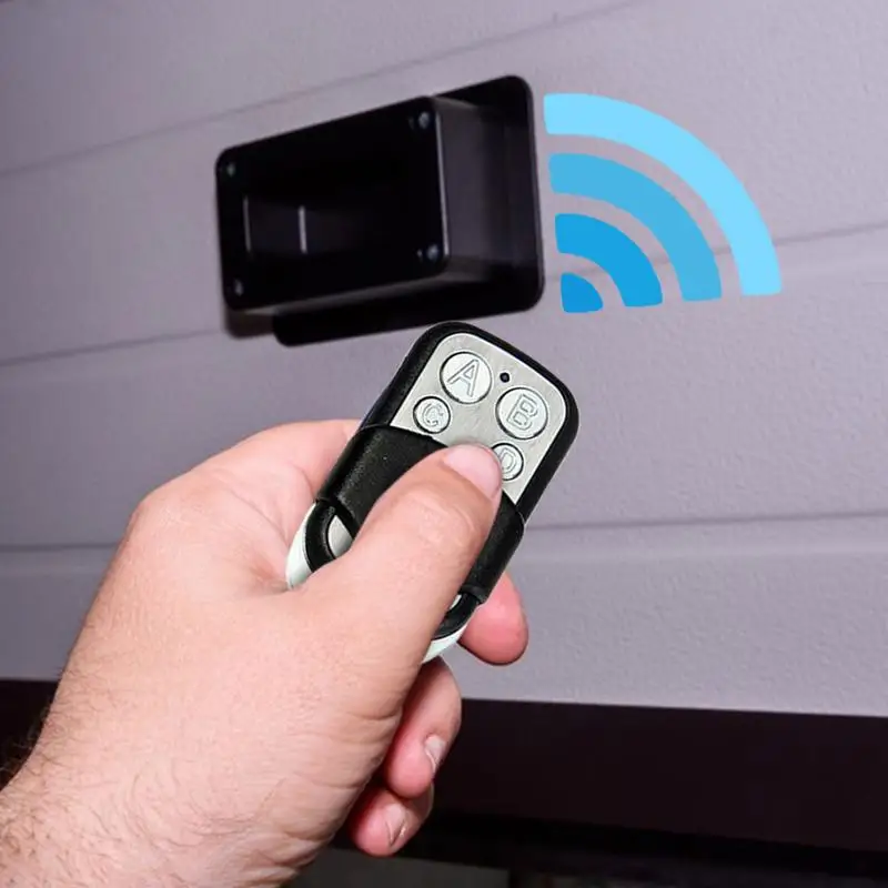 รีโมทคอนโทรล433 MHz ที่เปิดประตูโรงรถรีโมทคอนโทรลสำหรับกุญแจประตูไฟฟ้าเครื่องทำสำเนาโคลนโรงรถ