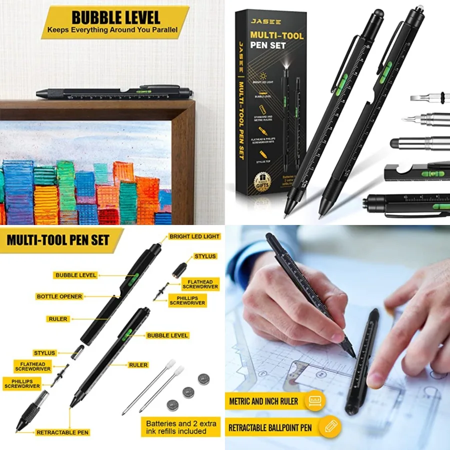 

Уникальные рождественские подарки с белым слоном для мужчин, взрослых, папа, парня, него, мужа, чулки на день рождения, набор многофункциональных ручек Coo