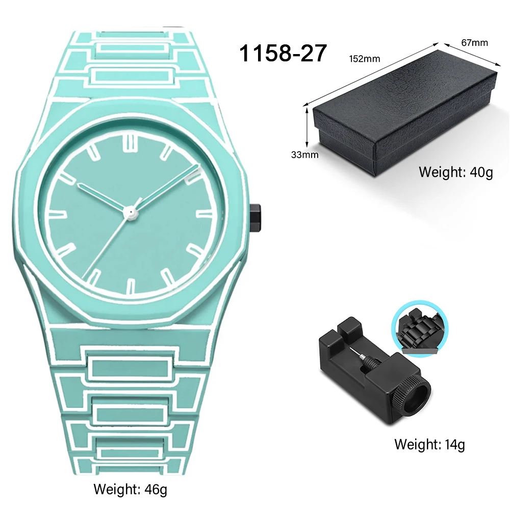 SHUAIKE 1142-14 Creative Fashion Sports and Leisure Style Lightweight Waterproof Sketching Quartz Watch for Men and Women