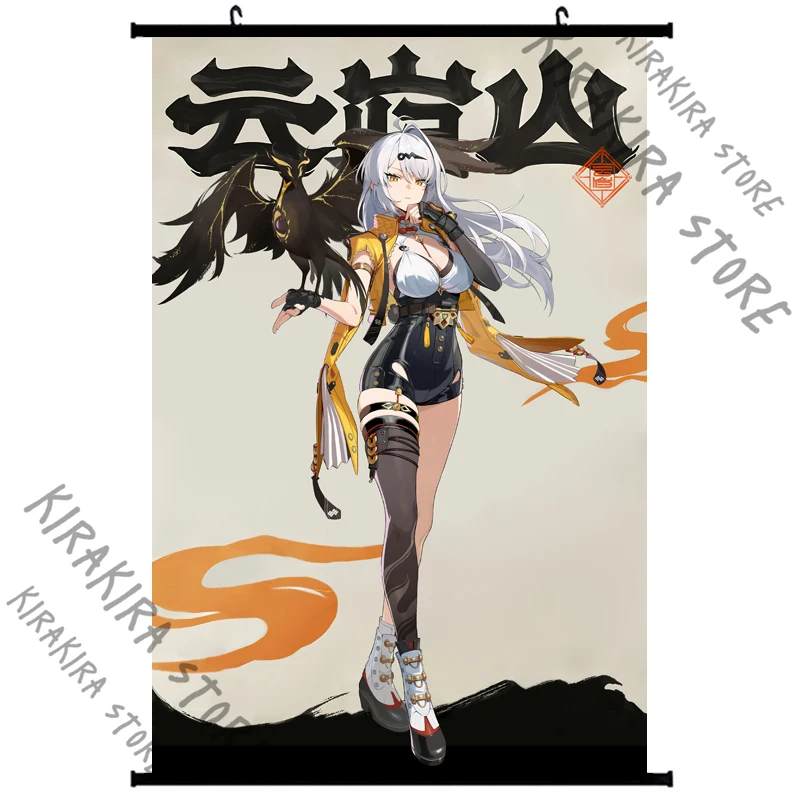 애니메이션 벽지 Yixuan 코스프레 벽 스크롤 교수형 포스터 Zenless Zone Zero Paintings 플래카드 액세서리 장식품 장식