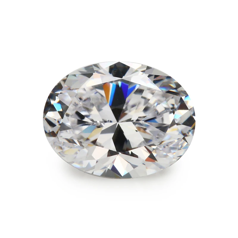 

Size 3x5mm~10x12mm Oval Cut EF VVS1 D Color Lab Grown Loose Moissanite Stone Test Positive (5mm-12mm With Certificate)