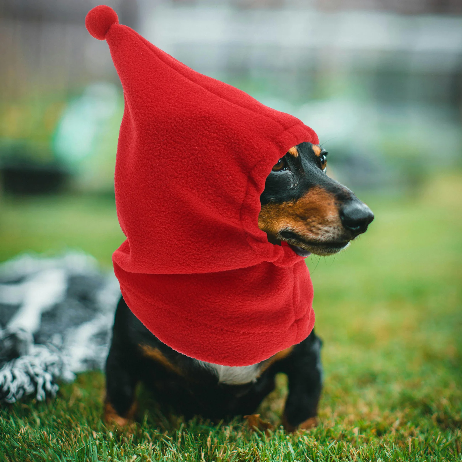 

Red Adjustable Winter Dog Hat Windproof Pet Ear Cover For Hiking Outdoor Snowman Costume Warm Knit Beanie Small Large Breed