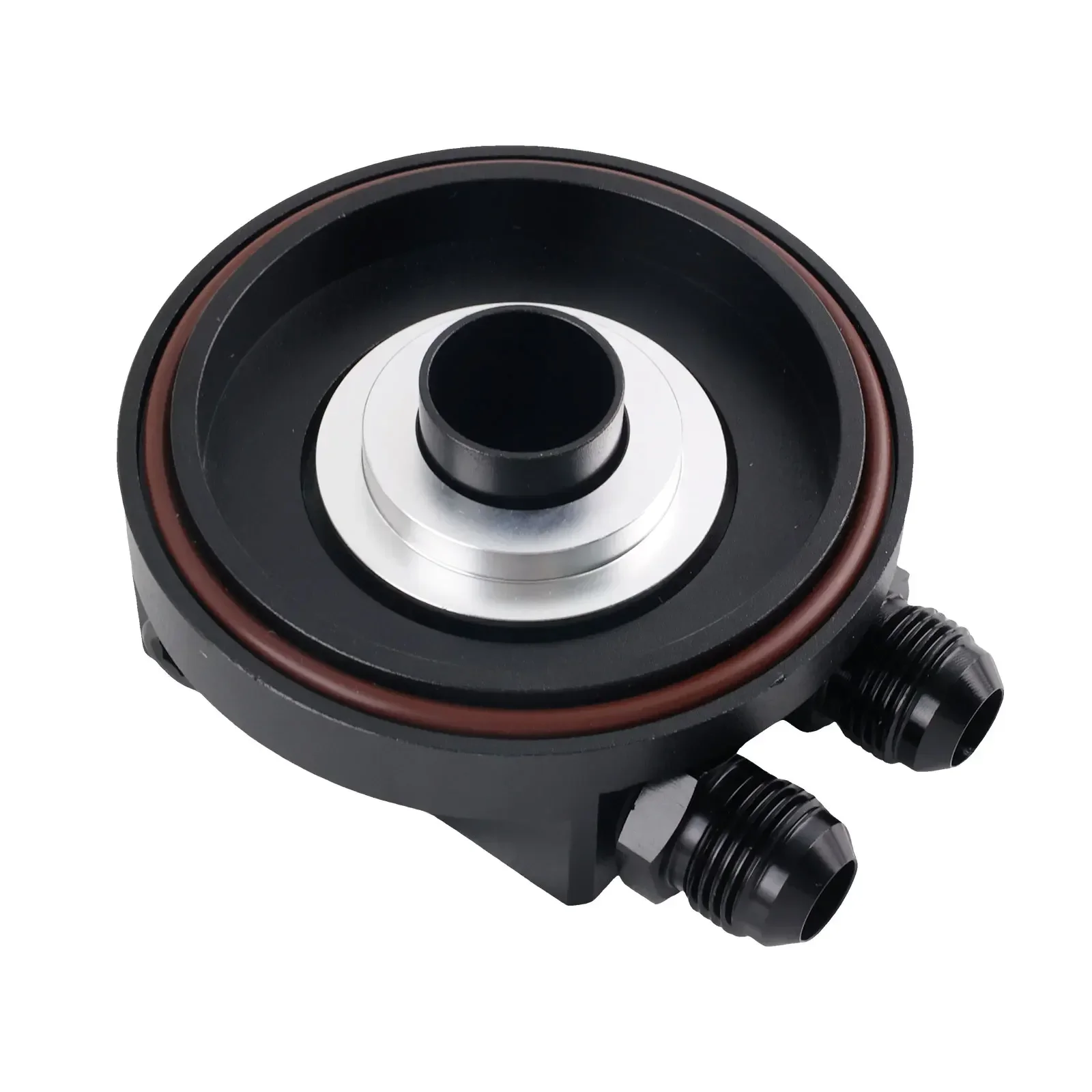 Easy Install Oil Filter Cap With Oil Cooler Fittings for BMW M50 S50 S52 S54 E36 E46 Aluminum Replacement 11421711075 - view 2