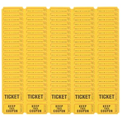 100pcs Raffle Tickets For Classroom Lottery Roll Of Single Paper Labels Drink Events Carnival Classroom Paper Bulk Lottery