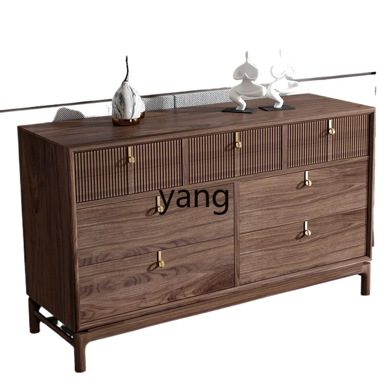 lmm solid wood seven chest cabinet modern simple locker bedroom furniture storage locker