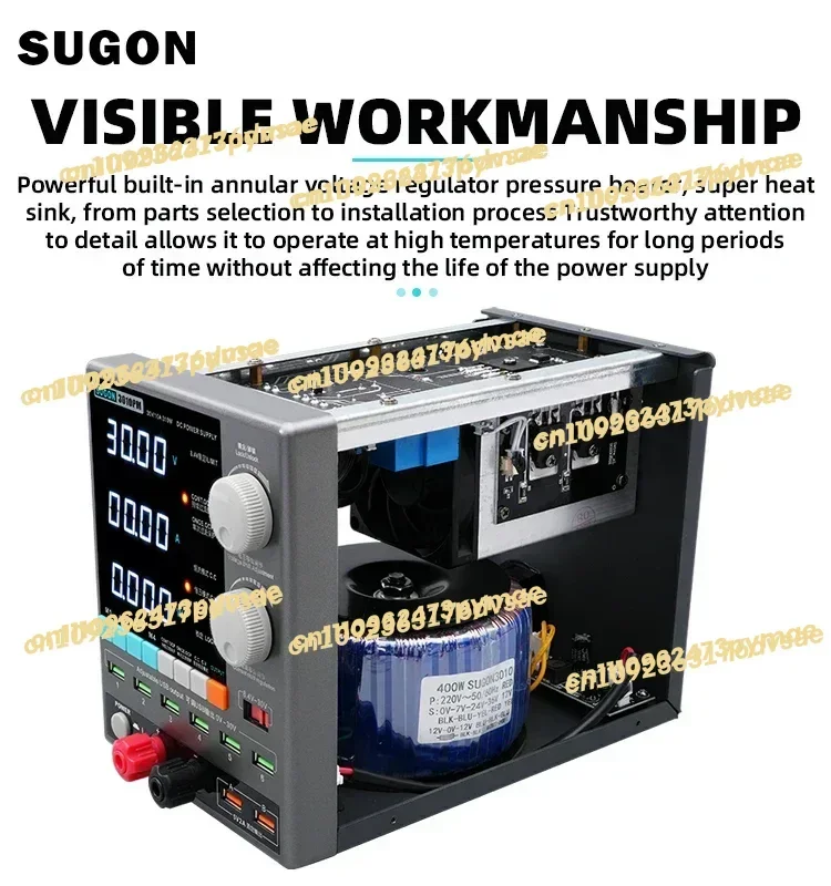 NEW Factory SUGON 3005D USB CNC Output Adjustable Lab Power Supply for Repair Mobile Phone view 5