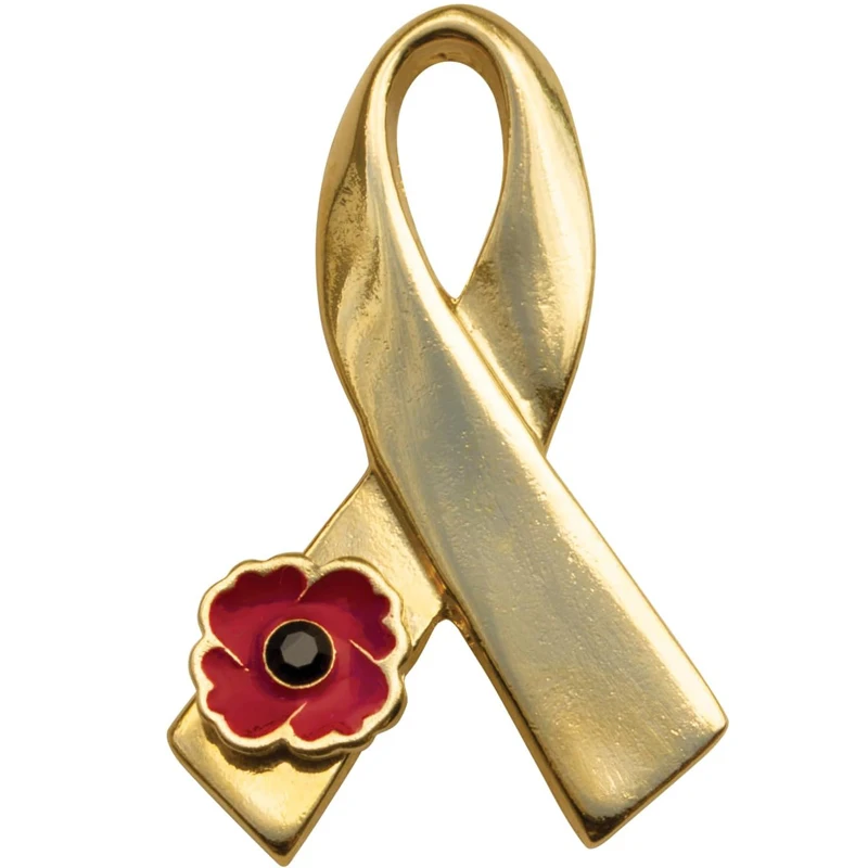 The Royal Canadian Legion 24K Gold Plated Ribbon Pin for Women Girls Christmas Gifts