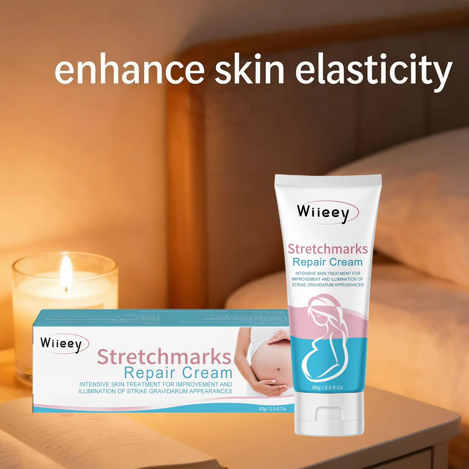 Stretchmarks Repair Cream Remove Pregnancy Firm Skin Enhance Elasticity Body Cream Nourish Moisturizing Pregnant Women Skin Care view 2