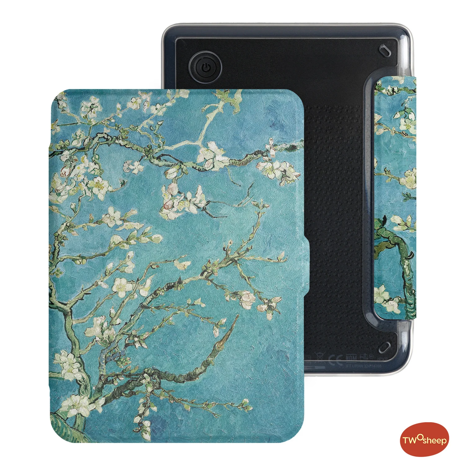 Magnetyczne etui odłączane Twosheep do Kobo Clara BW, Clara Colour, Clara 2E 6 cali z przezroczystą tylną obudową, klasyczny styl malarstwa olejnego. — zdjęcie produktu 7
