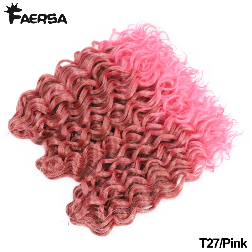 Tief gewelltes Twist-Häkelhaar, Afro-Locken, Wasserwellen-Häkelzöpfe, synthetische lockige Flechten-Haarverlängerungen für Frauen, 45,7–61 cm – Detail 25