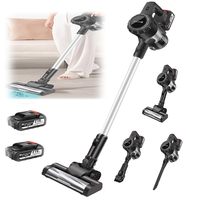 【Anti-Tangle Tech】Cordless Stick Vacuum with LED Light, 70 Min Runtime, Lightweight for Stairs & Carpet, Washable Dust Cup, Pet