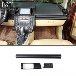Matte Black ABS Interior Accessories For Land Rover Freelander 2 2007-2015 Center Console Dashboard Cover Car Trim Stickers LHD